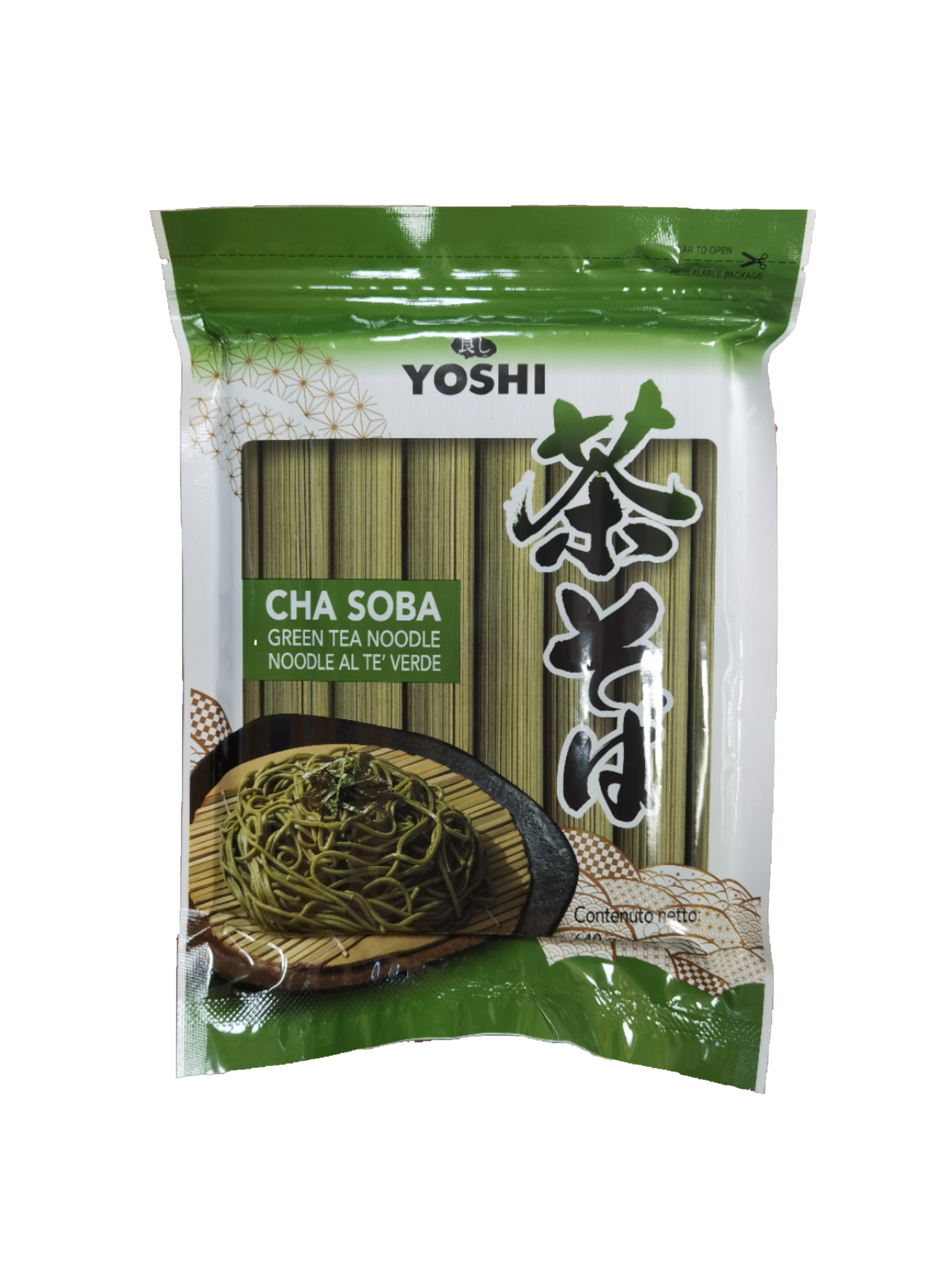 YOSHI GREEN TEA SOBA 640GX18PZ 绿茶冷面